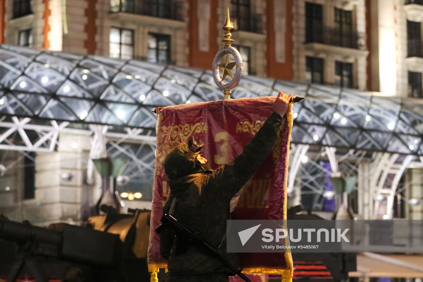 Victory Day parade rehearsal on Red Square