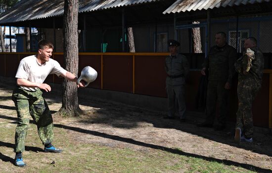 Training session of Cossack public order volunteers in Rostov Region