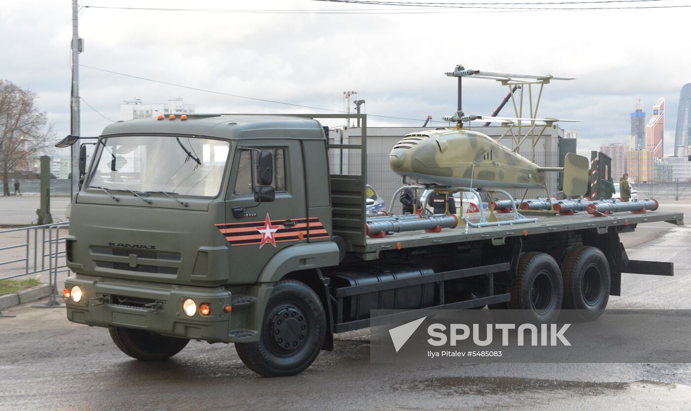 Victory Day parade rehearsal on Red Square