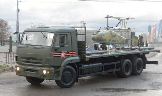 Victory Day parade rehearsal on Red Square