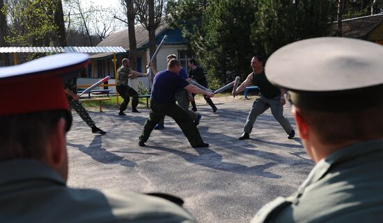 Training session of Cossack public order volunteers in Rostov Region