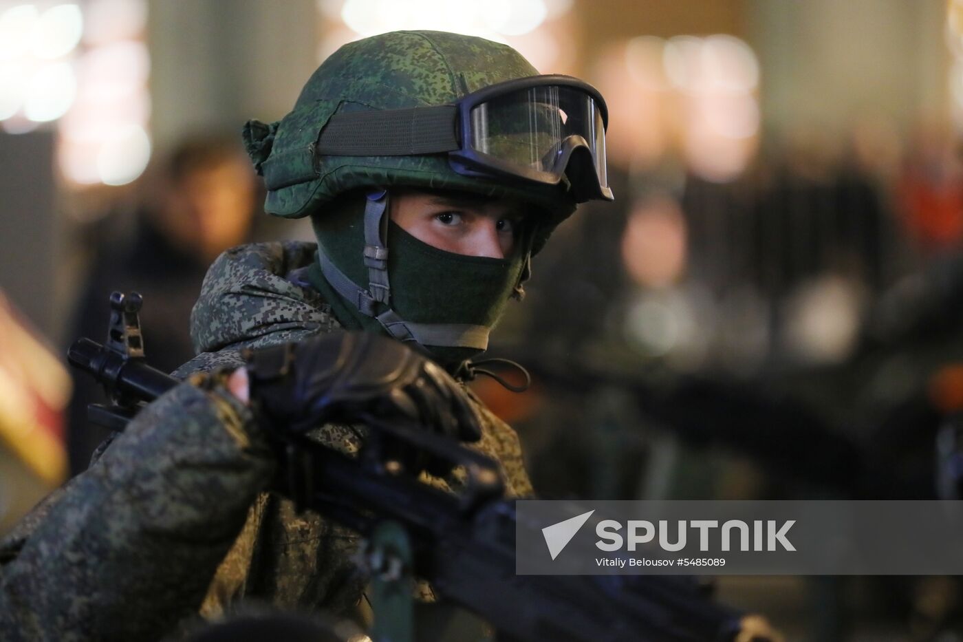 Victory Day parade rehearsal on Red Square