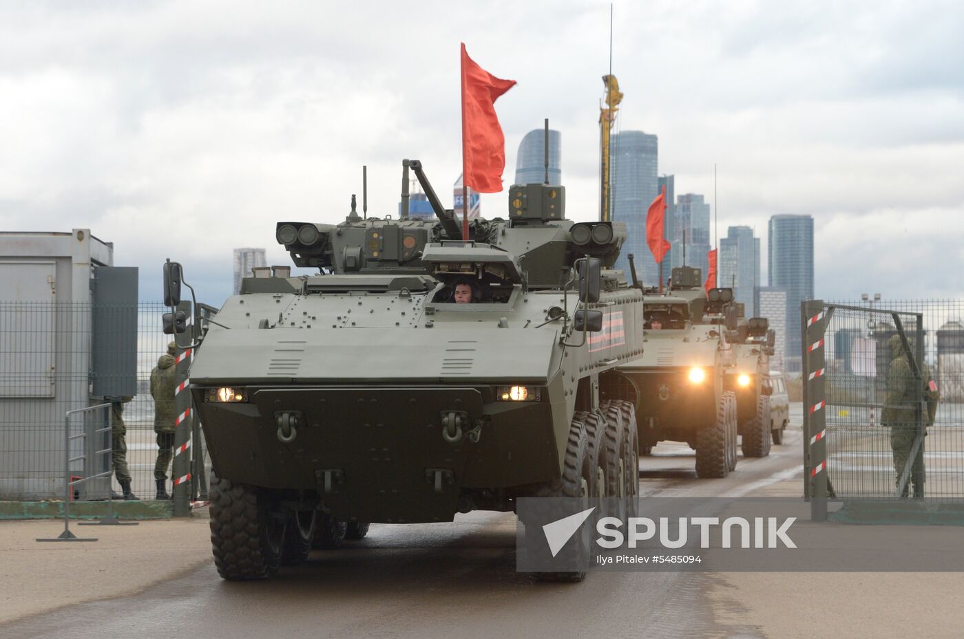 Victory Day parade rehearsal on Red Square
