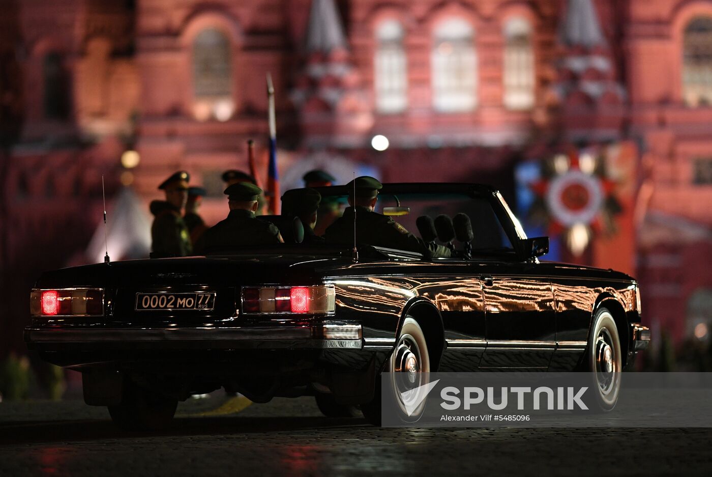 Victory Day parade rehearsal on Red Square
