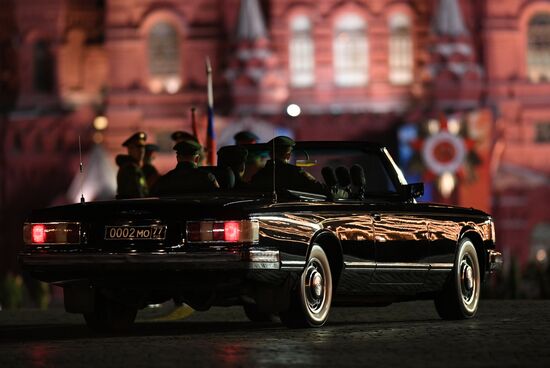 Victory Day parade rehearsal on Red Square