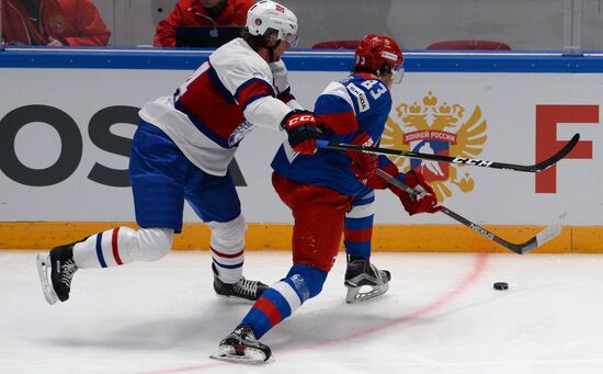 Hockey. Alrosa Cup. Russia vs Norway