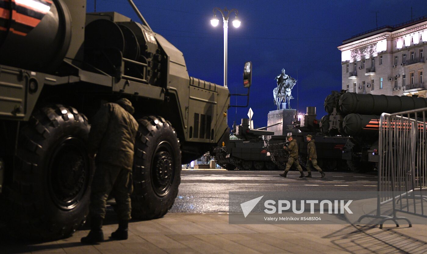 Victory Day parade rehearsal on Red Square