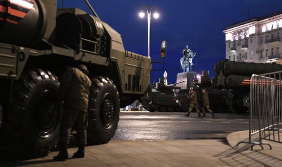Victory Day parade rehearsal on Red Square