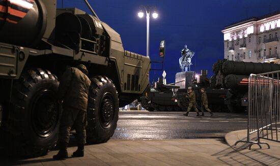 Victory Day parade rehearsal on Red Square