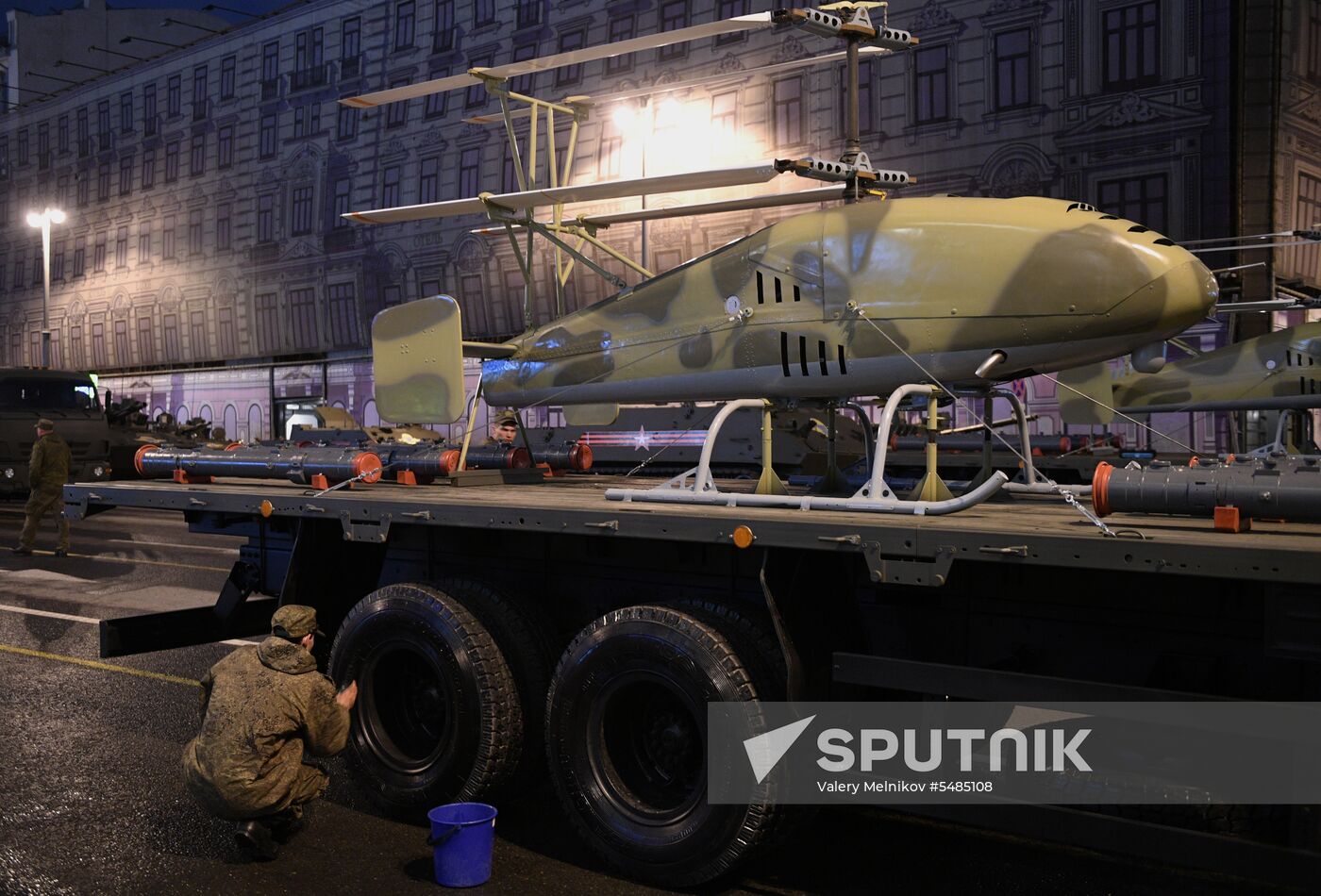 Victory Day parade rehearsal on Red Square