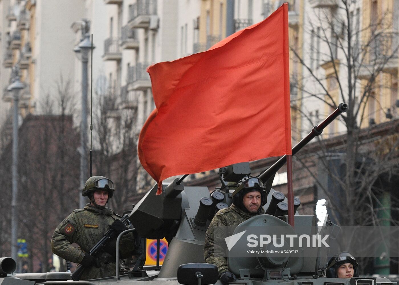 Victory Day parade rehearsal on Red Square