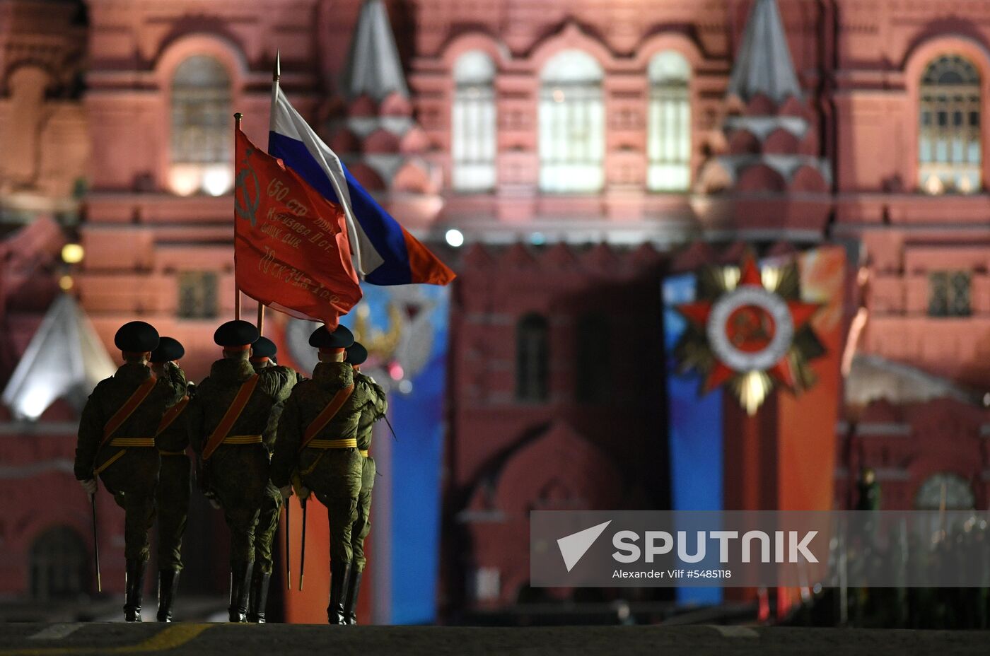 Victory Day parade rehearsal on Red Square