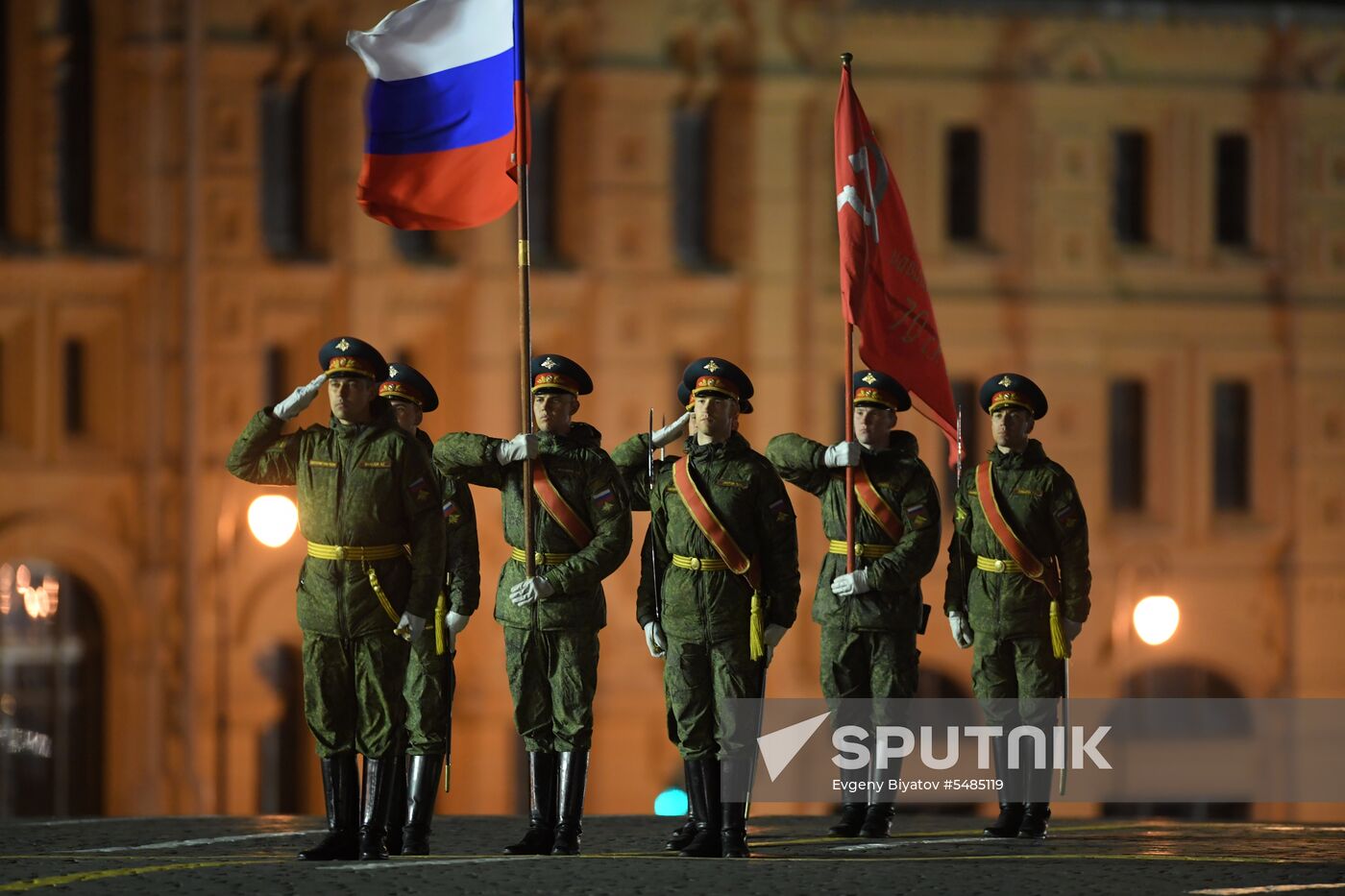 Victory Day parade rehearsal on Red Square