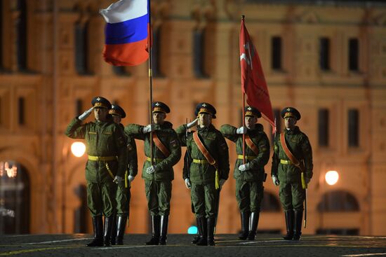Victory Day parade rehearsal on Red Square
