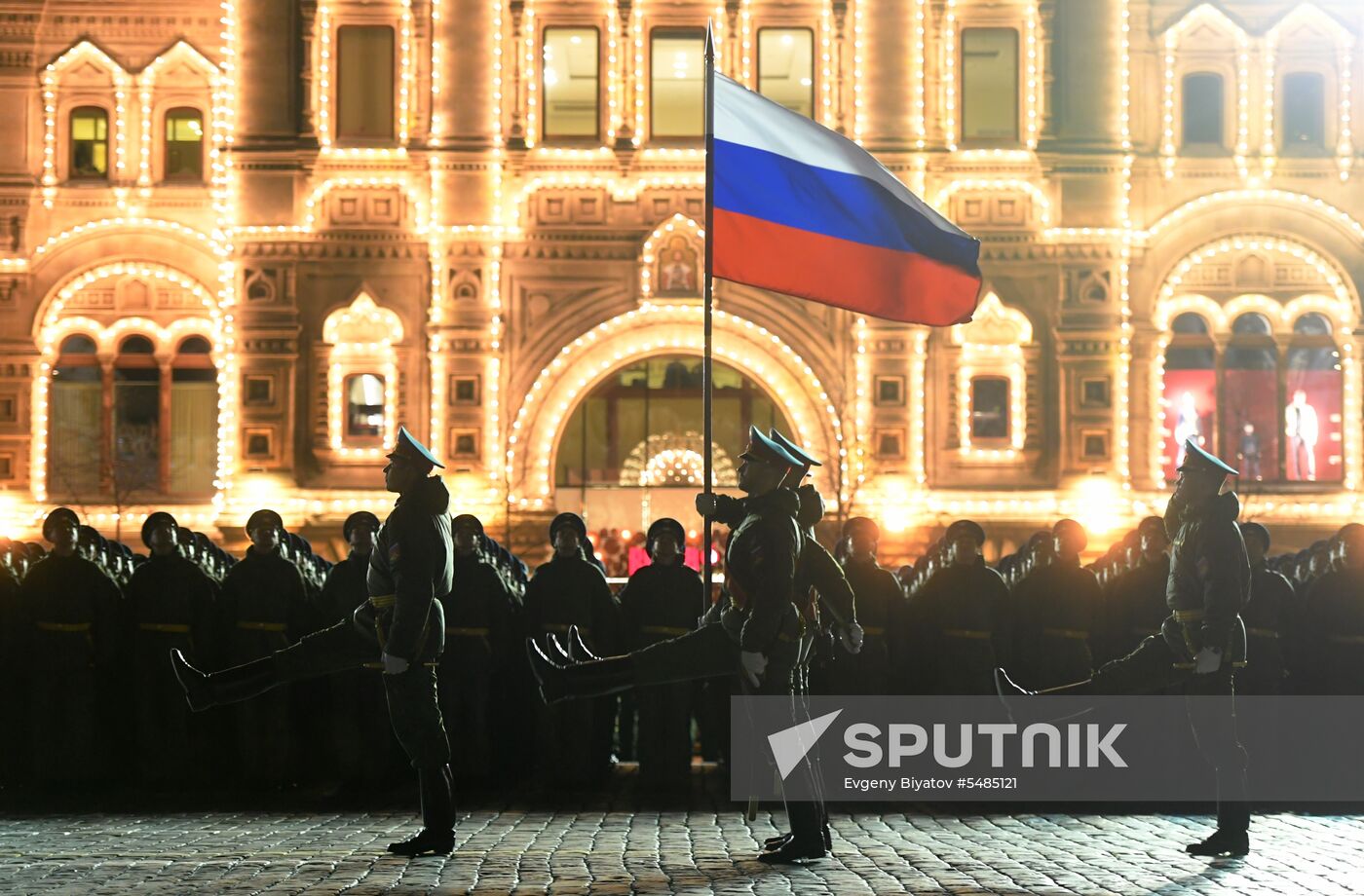 Victory Day parade rehearsal on Red Square