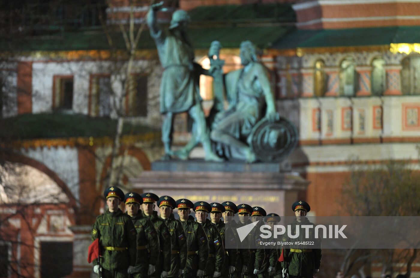Victory Day parade rehearsal on Red Square