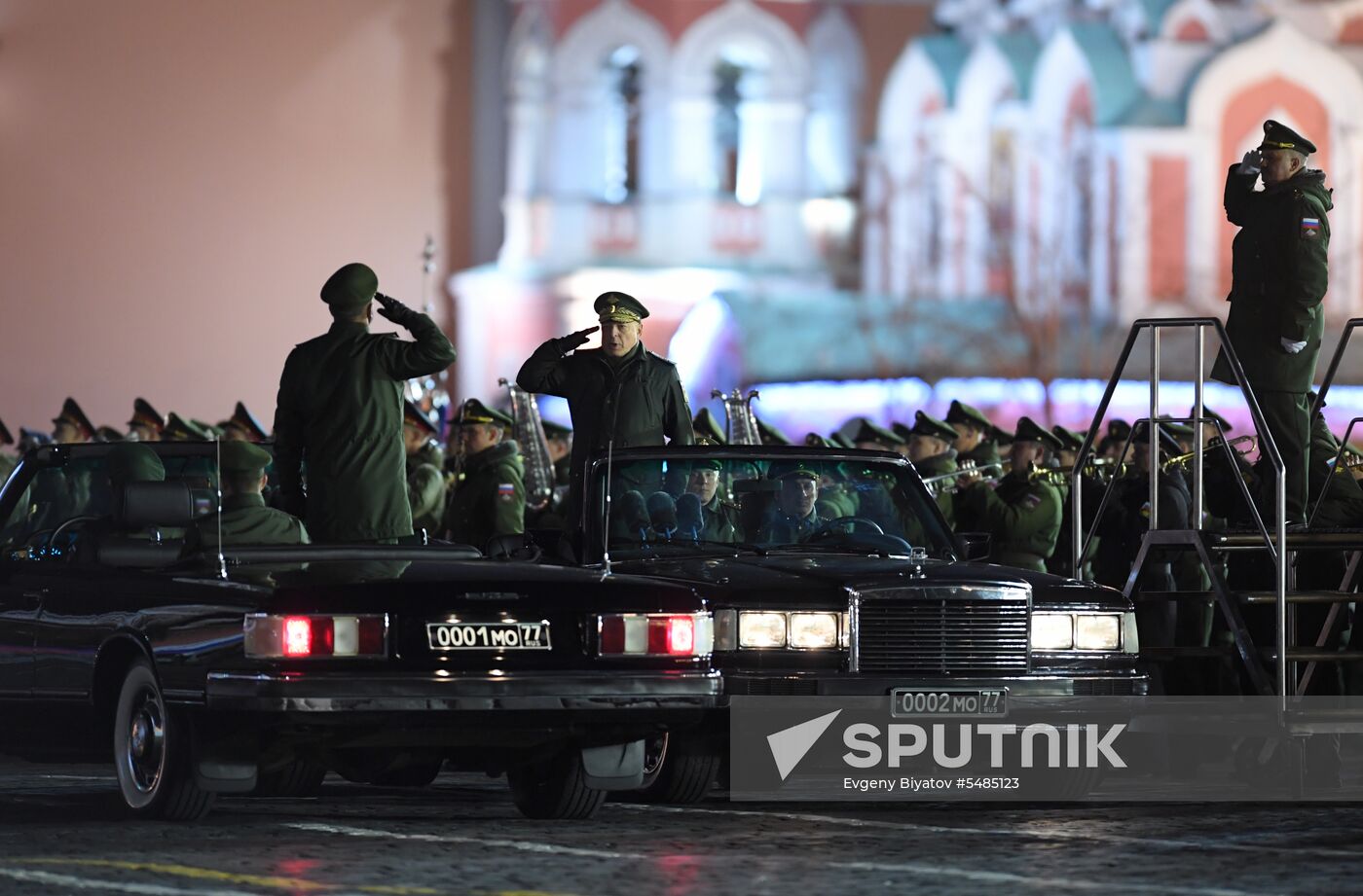 Victory Day parade rehearsal on Red Square