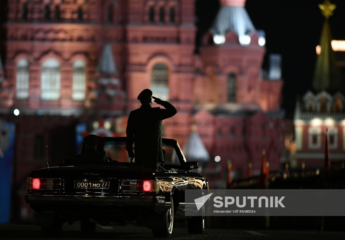 Victory Day parade rehearsal on Red Square