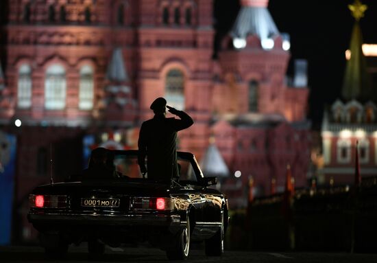 Victory Day parade rehearsal on Red Square