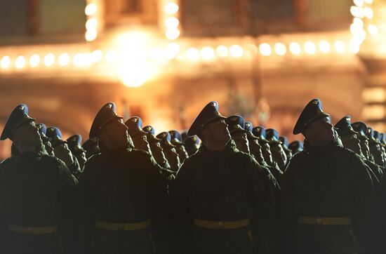Victory Day parade rehearsal on Red Square