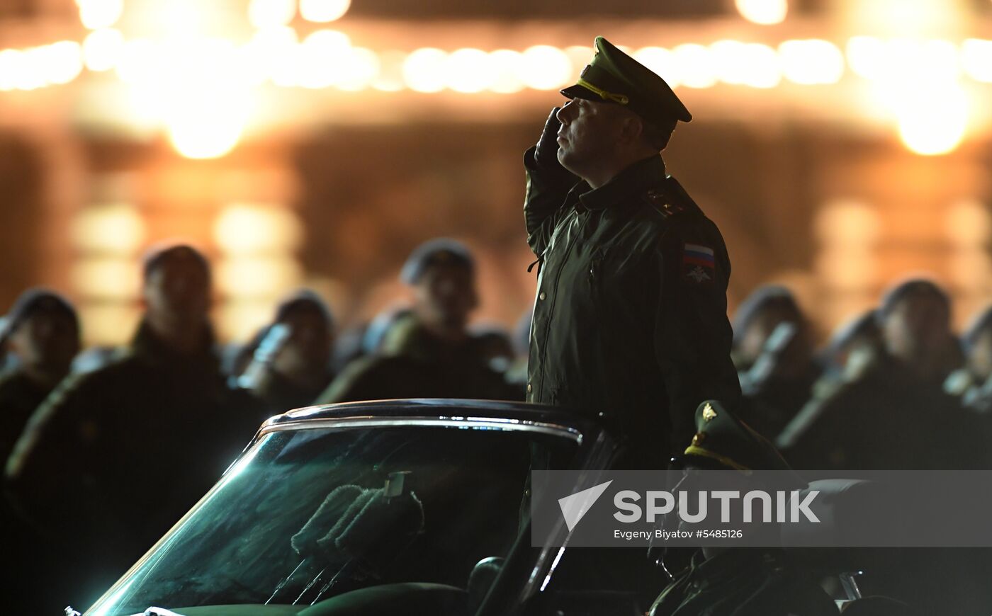 Victory Day parade rehearsal on Red Square