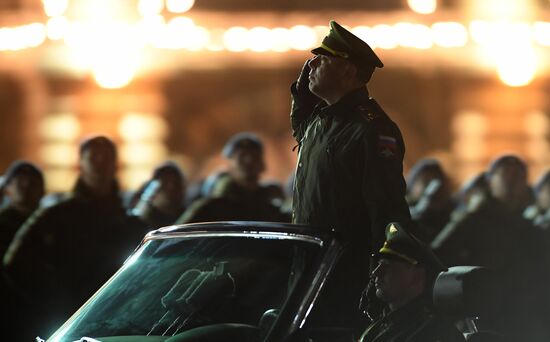 Victory Day parade rehearsal on Red Square