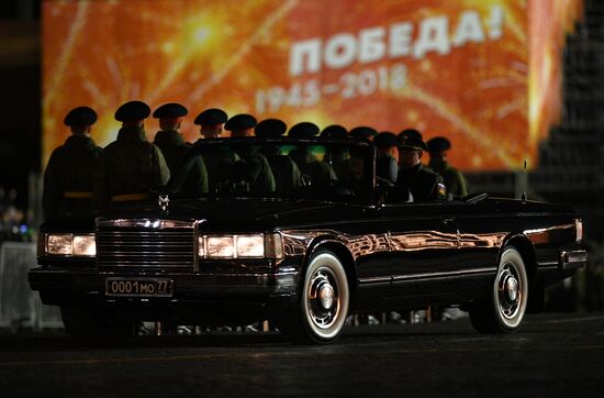 Victory Day parade rehearsal on Red Square