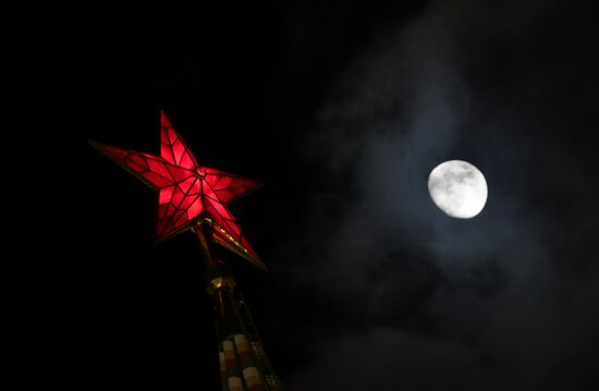 Victory Day parade rehearsal on Red Square