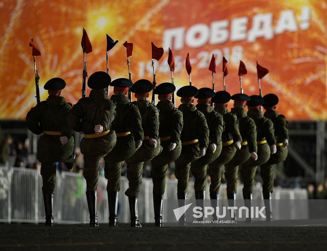 Victory Day parade rehearsal on Red Square