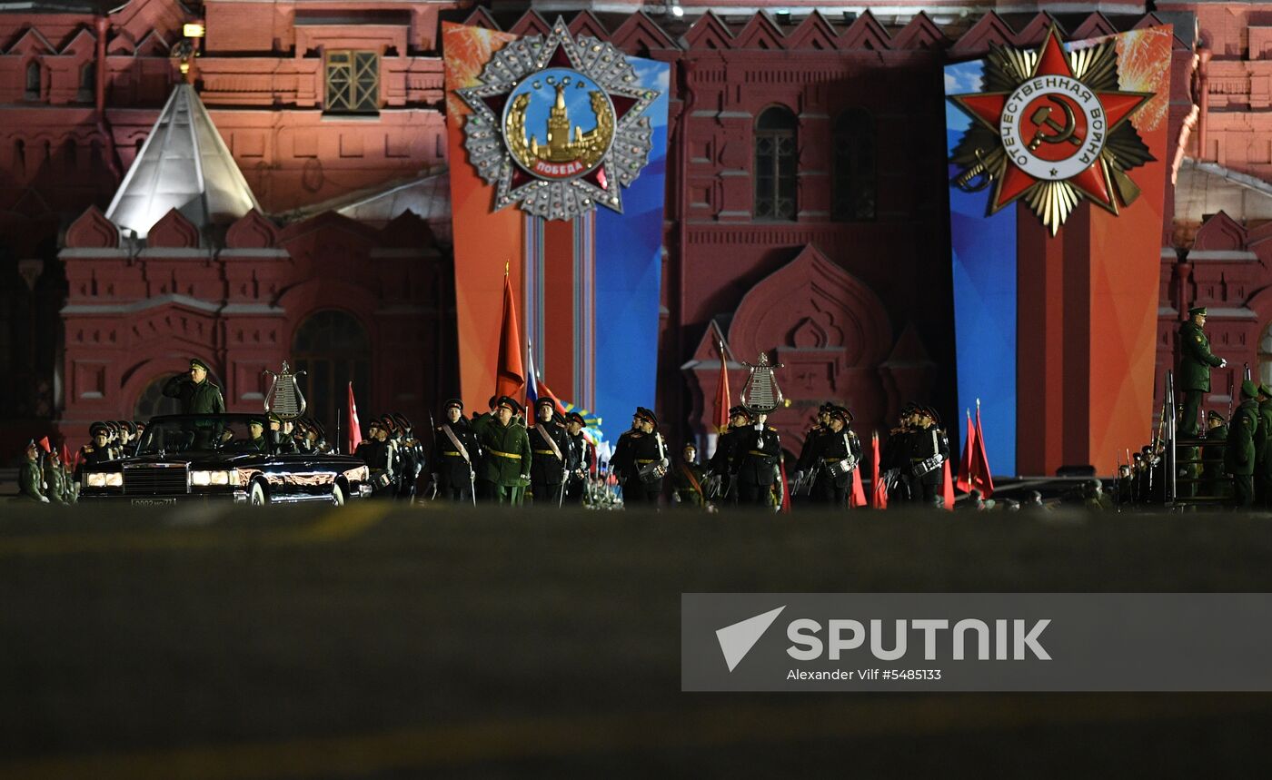 Victory Day parade rehearsal on Red Square