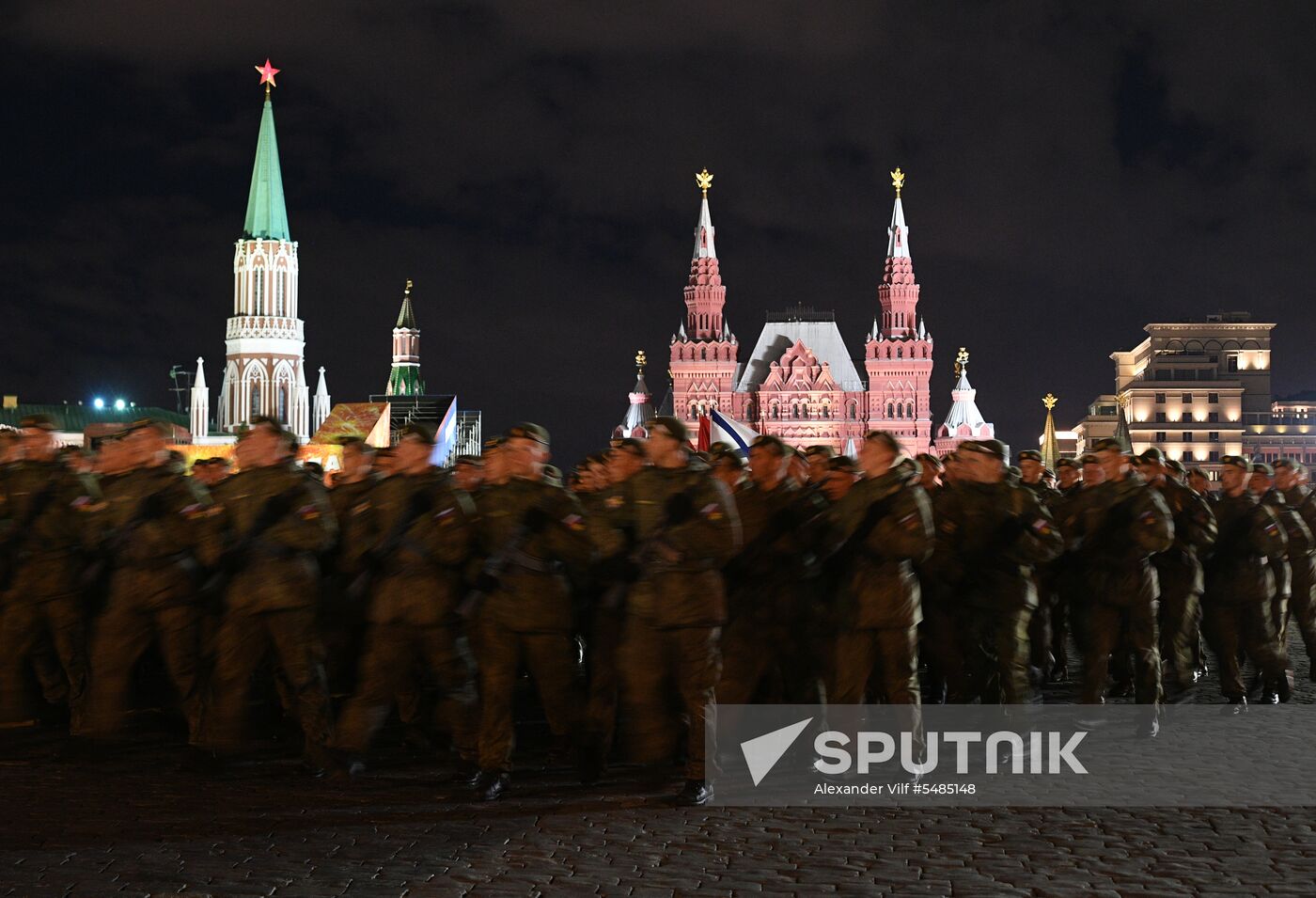 Victory Day parade rehearsal on Red Square