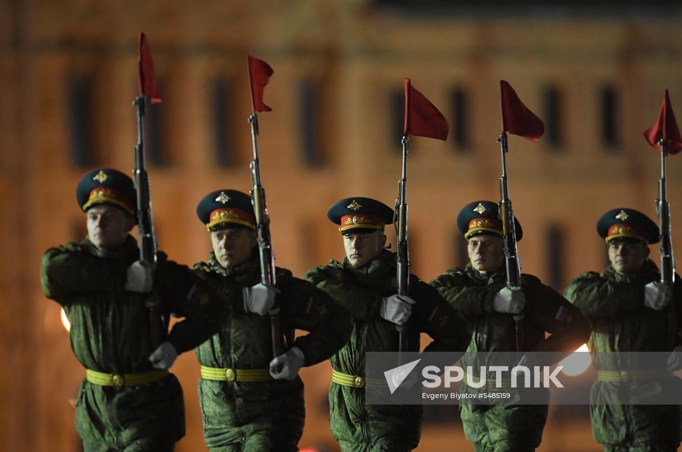 Victory Day parade rehearsal on Red Square
