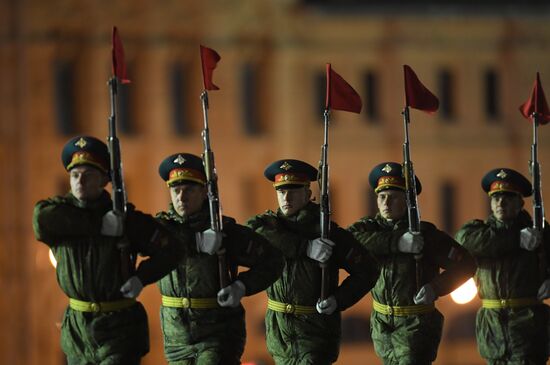 Victory Day parade rehearsal on Red Square