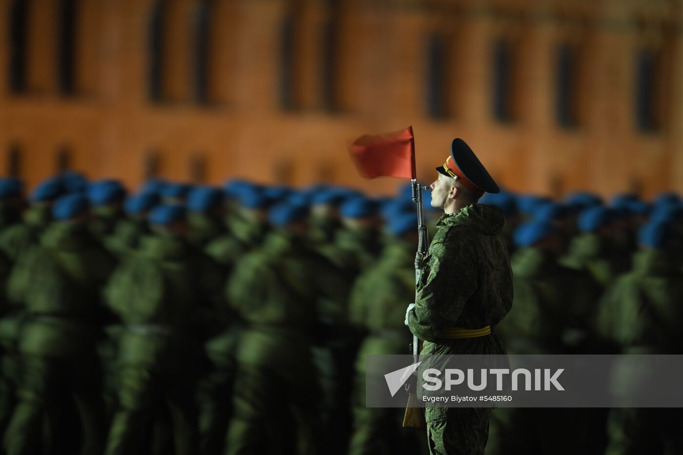 Victory Day parade rehearsal on Red Square
