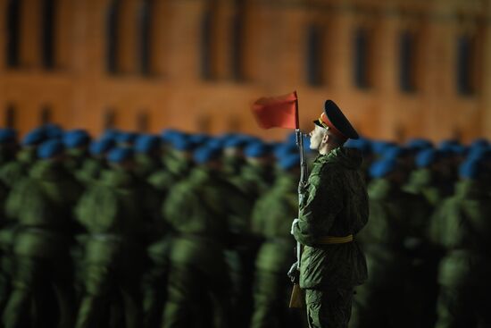 Victory Day parade rehearsal on Red Square