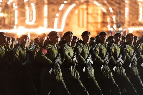 Victory Day parade rehearsal on Red Square