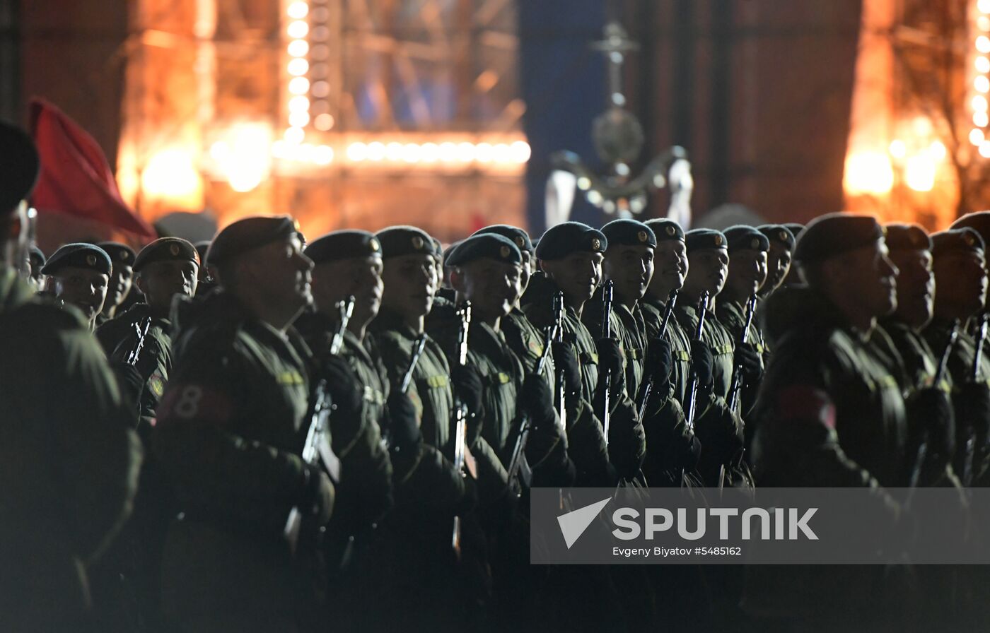 Victory Day parade rehearsal on Red Square
