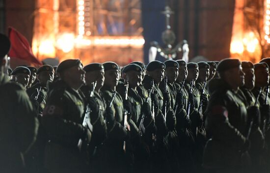 Victory Day parade rehearsal on Red Square