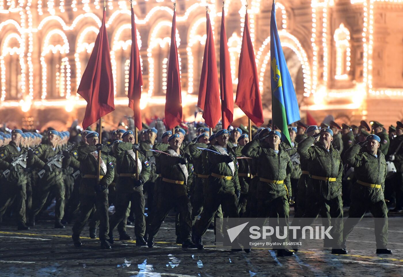 Victory Day parade rehearsal on Red Square