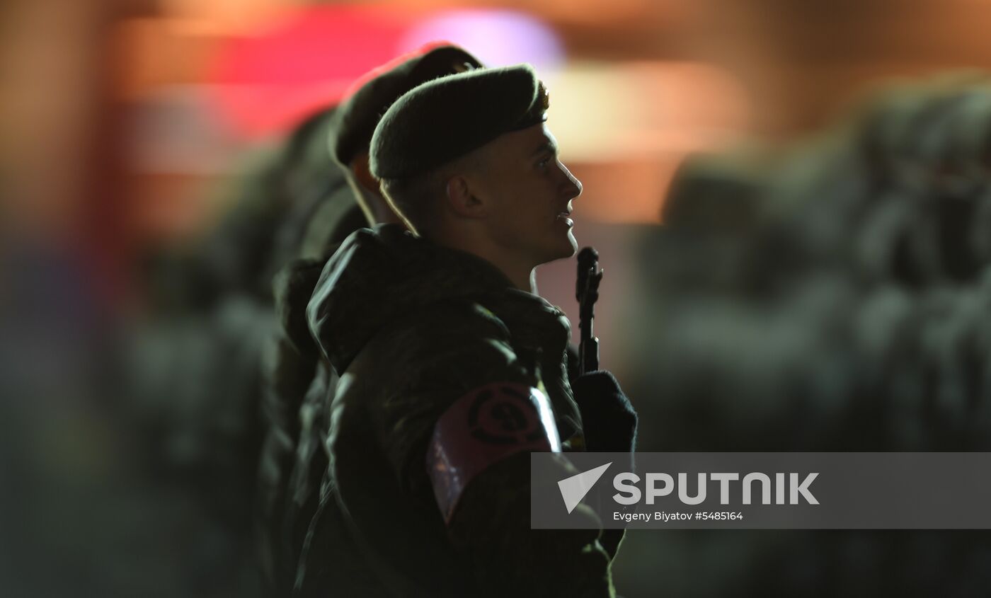 Victory Day parade rehearsal on Red Square