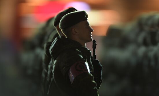 Victory Day parade rehearsal on Red Square