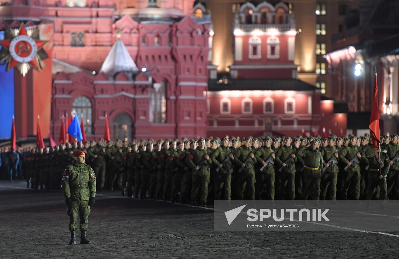 Victory Day parade rehearsal on Red Square