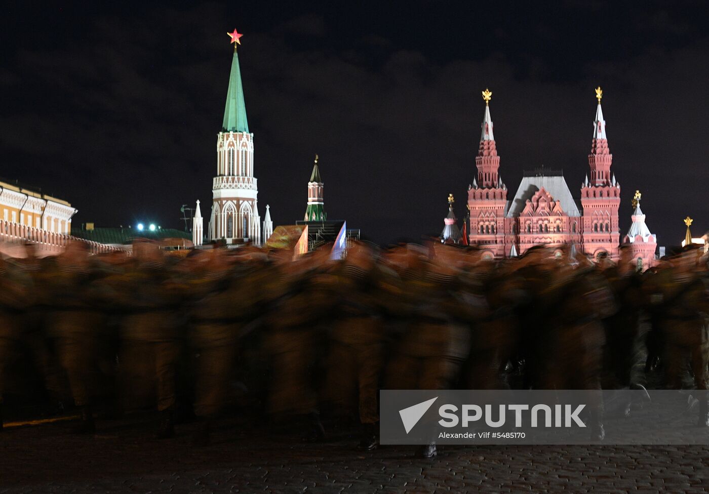 Victory Day parade rehearsal on Red Square