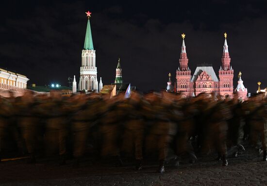 Victory Day parade rehearsal on Red Square