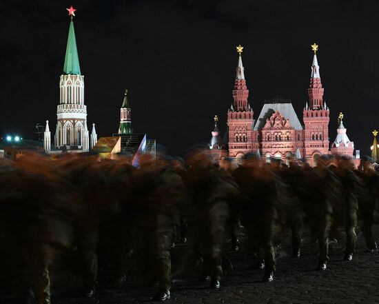 Victory Day parade rehearsal on Red Square