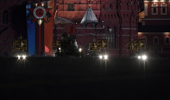 Victory Day parade rehearsal on Red Square