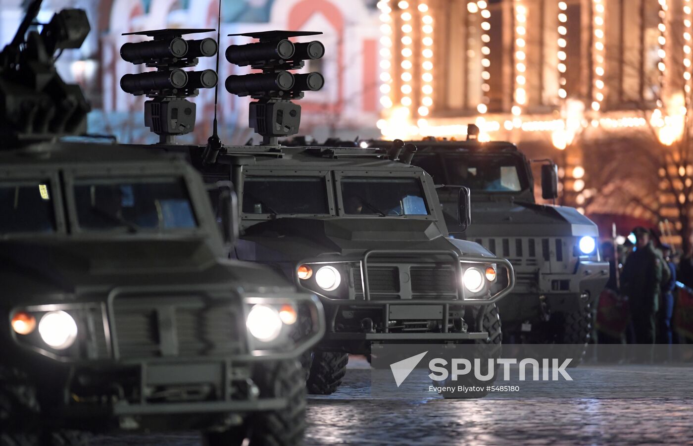Victory Day parade rehearsal on Red Square
