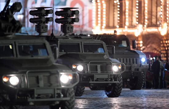 Victory Day parade rehearsal on Red Square