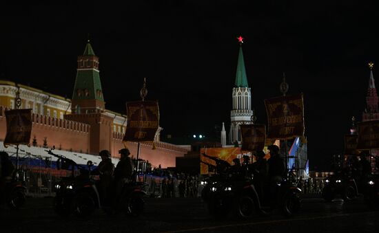 Victory Day parade rehearsal on Red Square