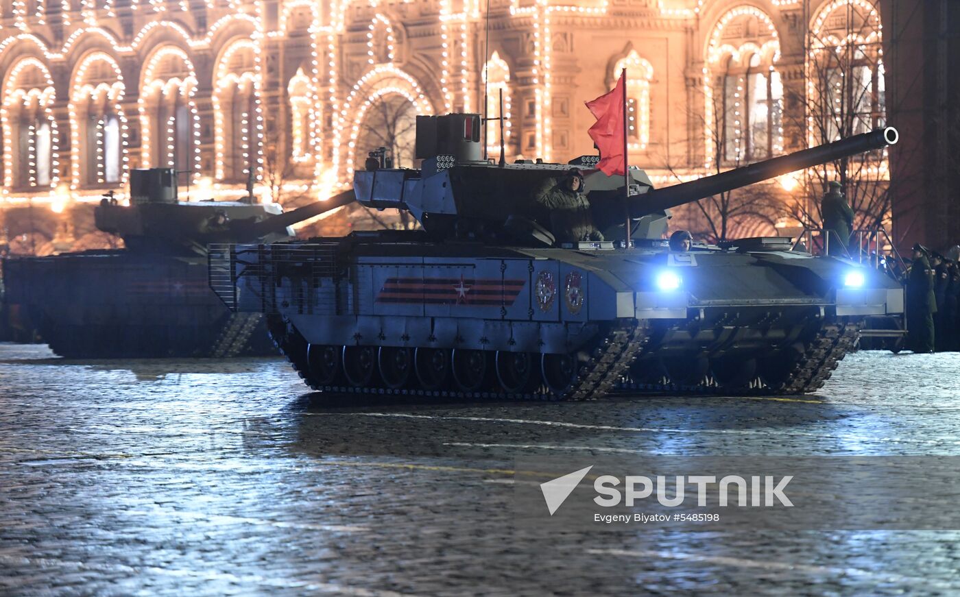 Victory Day parade rehearsal on Red Square